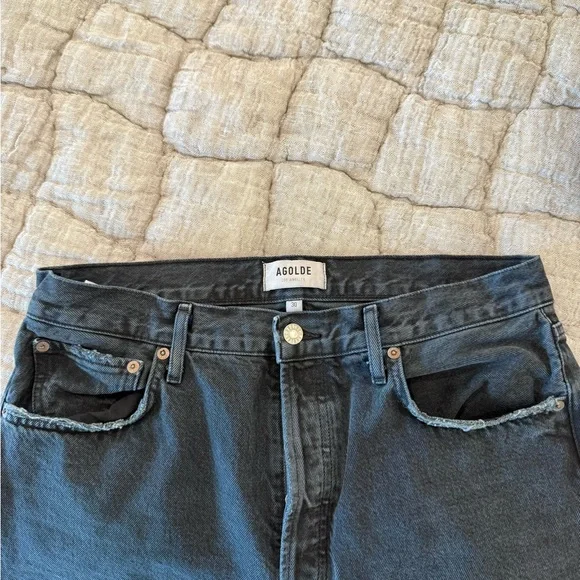 Agolde 90s Pinch Waist High Rise Straight in Hitch - Picture 3 of 6